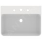 Ideal Standard Conca Ceram - Lavabo 600x450 mm, sans trop-plein, 3 trous pour robinet, blanc T379101 Ideal Standard Conca Ceram - Lavabo 600x450 mm, sans trop-plein, 3 trous pour robinet, blanc T379101