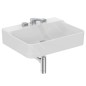 Ideal Standard Conca Ceram - Lavabo 600x450 mm, sans trop-plein, 3 trous pour robinet, blanc T379101 Ideal Standard Conca Ceram - Lavabo 600x450 mm, sans trop-plein, 3 trous pour robinet, blanc T379101