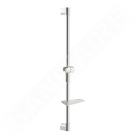 Hansa Viva - Barre de douche 97 cm, avec étagère, chrome 44130200