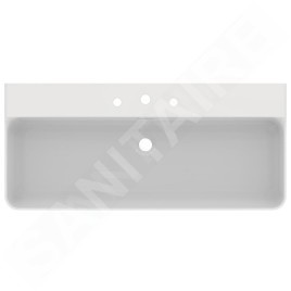 Ideal Standard Conca Ceram - Lavabo 1000x450 mm, avec trop-plein, 3 trous pour robinet, blanc T379801