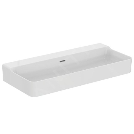 Ideal Standard Conca Ceram - Lavabo 1000x450 mm, avec trop-plein, sans trou pour robinet, blanc T379901