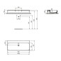 Ideal Standard Conca Ceram - Lavabo 1000x450 mm, avec trop-plein, sans trou pour robinet, blanc T379901 Ideal Standard Conca Ceram - Lavabo 1000x450 mm, avec trop-plein, sans trou pour robinet, blanc T379901