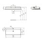 Ideal Standard Conca Ceram - Lavabo 1000x450 mm, sans trop-plein, trou pour robinet, blanc T380001 Ideal Standard Conca Ceram - Lavabo 1000x450 mm, sans trop-plein, trou pour robinet, blanc T380001