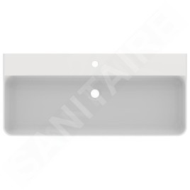 Ideal Standard Conca Ceram - Lavabo 1000x450 mm, sans trop-plein, trou pour robinet, blanc T380001