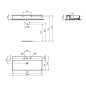 Ideal Standard Conca Ceram - Lavabo 1000x450 mm, sans trop-plein, 3 trous pour robinet, blanc T380101 Ideal Standard Conca Ceram - Lavabo 1000x450 mm, sans trop-plein, 3 trous pour robinet, blanc T380101