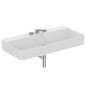 Ideal Standard Conca Ceram - Lavabo 1000x450 mm, sans trop-plein, 3 trous pour robinet, blanc T380101 Ideal Standard Conca Ceram - Lavabo 1000x450 mm, sans trop-plein, 3 trous pour robinet, blanc T380101