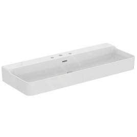 Ideal Standard Conca Ceram - Lavabo 1200x450 mm, avec trop-plein, 3 trous pour robinet, blanc T380401