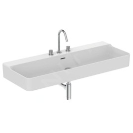 Ideal Standard Conca Ceram - Lavabo 1200x450 mm, avec trop-plein, 3 trous pour robinet, blanc T380401