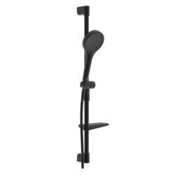Hansa Viva - Set pomme de douche, barre et flexible, 3 jets, noir mat 4416021033