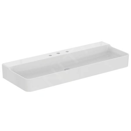 Ideal Standard Conca Ceram - Lavabo 1200x450 mm, sans trop-plein, 3 trous pour robinet, blanc T380701