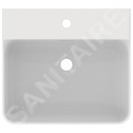 Ideal Standard Conca Ceram - Lavabo à poser 500x450 mm, avec trop-plein, trou pour robinet, blanc T381201