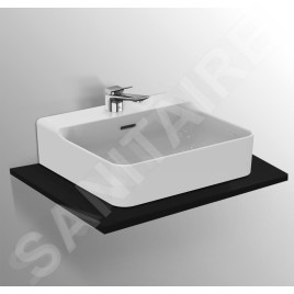Ideal Standard Conca Ceram - Lavabo à poser 500x450 mm, avec trop-plein, trou pour robinet, blanc T381201