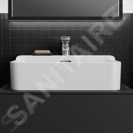 Ideal Standard Conca Ceram - Lavabo à poser 500x450 mm, avec trop-plein, trou pour robinet, blanc T381201