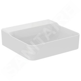 Ideal Standard Conca Ceram - Lavabo à poser 500x450 mm, sans trop-plein, sans trou pour robinet, blanc T381701