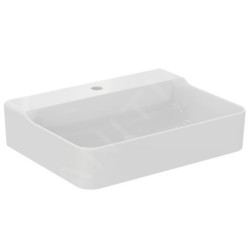 Ideal Standard Conca Ceram - Lavabo à poser 600x450 mm, sans trop-plein, trou pour robinet, blanc T382301
