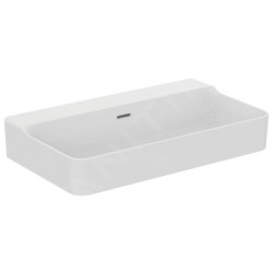 Ideal Standard Conca Ceram - Lavabo à poser 800x450 mm, avec trop-plein, sans trou pour robinet, blanc T382801