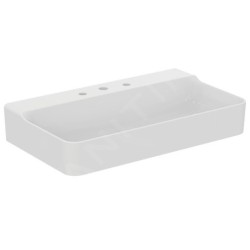 Ideal Standard Conca Ceram - Lavabo à poser 800x450 mm, sans trop-plein, 3 trous pour robinet, blanc T383001