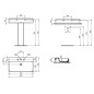 Ideal Standard Conca Ceram - Lavabo à poser 800x450 mm, sans trop-plein, 3 trous pour robinet, blanc T383001 Ideal Standard Conca Ceram - Lavabo à poser 800x450 mm, sans trop-plein, 3 trous pour robinet, blanc T383001
