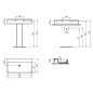 Ideal Standard Conca Ceram - Lavabo à poser 800x450 mm, sans trop-plein, sans trou pour robinet, blanc T383101 Ideal Standard Conca Ceram - Lavabo à poser 800x450 mm, sans trop-plein, sans trou pour robinet, blanc T383101