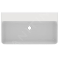 Ideal Standard Conca Ceram - Lavabo à poser 800x450 mm, sans trop-plein, sans trou pour robinet, blanc T383101