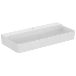 Ideal Standard Conca Ceram - Lavabo à poser 1000x450 mm, sans trop-plein, trou pour robinet, blanc T383501