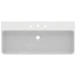 Ideal Standard Conca Ceram - Lavabo à poser 1000x450 mm, sans trop-plein, 3 trous pour robinet, blanc T383601 Ideal Standard Conca Ceram - Lavabo à poser 1000x450 mm, sans trop-plein, 3 trous pour robinet, blanc T383601