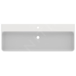 Ideal Standard Conca Ceram - Lavabo à poser 1200x450 mm, sans trop-plein, trou pour robinet, blanc T384201