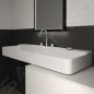 Ideal Standard Conca Ceram - Lavabo à poser 1200x450 mm, sans trop-plein, 3 trous pour robinet, blanc T384301 Ideal Standard Conca Ceram - Lavabo à poser 1200x450 mm, sans trop-plein, 3 trous pour robinet, blanc T384301