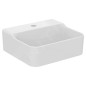 Ideal Standard Conca Ceram - Lave-main 400x350 mm, sans trop-plein, trou pour robinet, blanc T387401