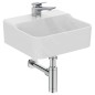Ideal Standard Conca Ceram - Lave-main 400x350 mm, sans trop-plein, trou pour robinet, blanc T387401