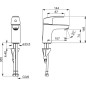 Hansa Pinto - Mitigeur de lavabo, chrome 45062283 Hansa Pinto - Mitigeur de lavabo, chrome 45062283