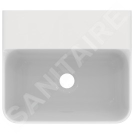 Ideal Standard Conca Ceram - Lave-main à poser 400x350 mm, sans trop-plein, sans trou pour robinet, blanc T387901