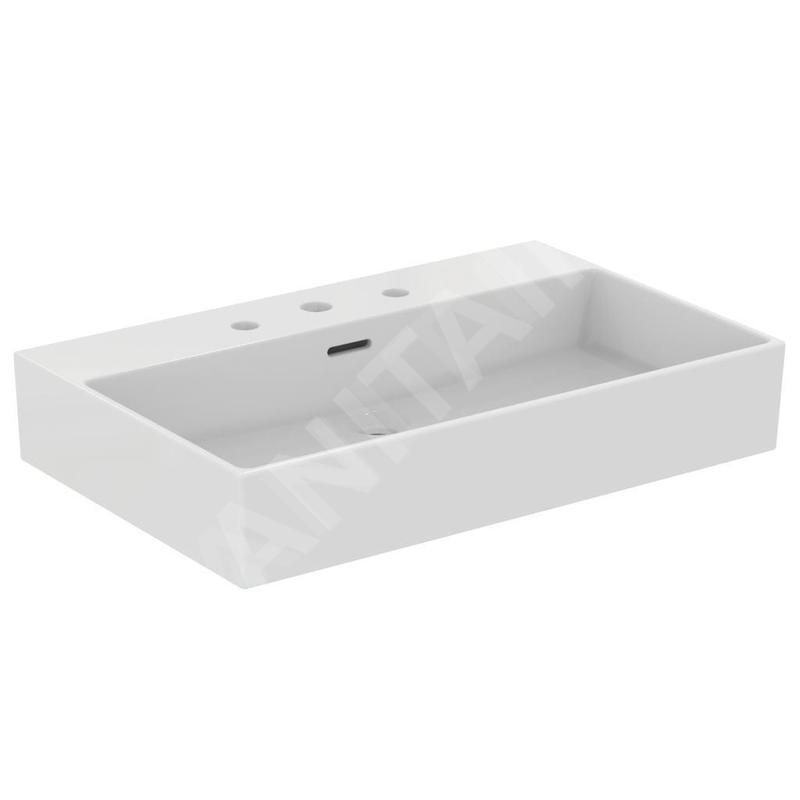 Ideal Standard Extra - Lavabo 700x450 mm, avec trop-plein, 3 trous pour robinet, blanc T389201 Ideal Standard Extra - Lavabo 700x450 mm, avec trop-plein, 3 trous pour robinet, blanc T389201
