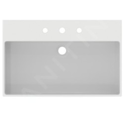 Ideal Standard Extra - Lavabo à poser 700x450 mm, avec trop-plein, 3 trous pour robinet, blanc T389501