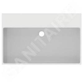 Ideal Standard Extra - Lavabo à poser 700x450 mm, avec trop-plein, sans trou pour robinet, blanc T389601