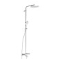 Hansa Viva - Set de douche avec thermostat de baignoire, diamètre 25 mm, 3 jets, chrome 65162201