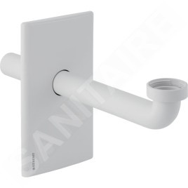 Geberit Accessoires - Kit de finition de lavabo avec un piège à odeurs sous le plâtre, blanc alpin 115.416.11.1