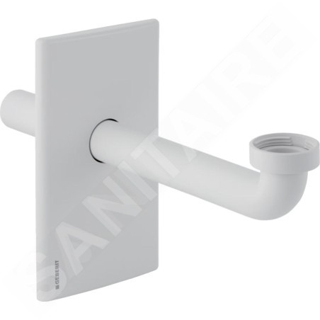Geberit Accessoires - Kit de finition de lavabo avec un piège à odeurs sous le plâtre, blanc alpin 115.416.11.1