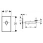 Geberit Accessoires - Kit de finition de lavabo avec un piège à odeurs sous le plâtre, inox brossé 115.415.00.1 Geberit Accessoires - Kit de finition de lavabo avec un piège à odeurs sous le plâtre, inox brossé 115.415.00.1