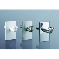 Geberit Accessoires - Kit de finition de lavabo avec un piège à odeurs sous le plâtre, inox brossé 115.415.00.1