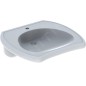 Geberit Vitalis - Lavabo adapté aux PMR, 550x550x150 mm, sans trop-plein, trou pour le robinet, blanc 501.541.01.1 Geberit Vitalis - Lavabo adapté aux PMR, 550x550x150 mm, sans trop-plein, trou pour le robinet, blanc 501.541.01.1