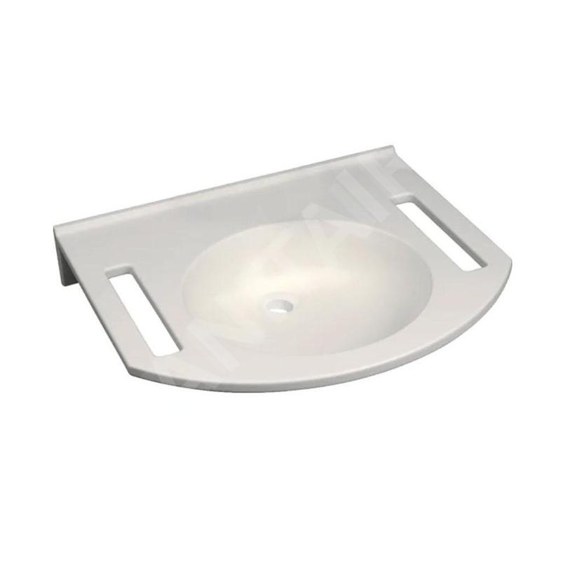 Geberit Publica - Lavabo adapté aux PMR, 600x550x115 mm, sans trop-plein, sans trou pour le robinet, blanc alpin 501.041.00.1 Geberit Publica - Lavabo adapté aux PMR, 600x550x115 mm, sans trop-plein, sans trou pour le robinet, blanc alpin 501.041.00.1