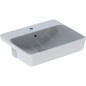 Geberit VariForm - Vasque semi-encastrée, 550x450 mm, avec trop-plein, trou pour robinetterie, blanc 500.681.01.1 Geberit VariForm - Vasque semi-encastrée, 550x450 mm, avec trop-plein, trou pour robinetterie, blanc 500.681.01.1