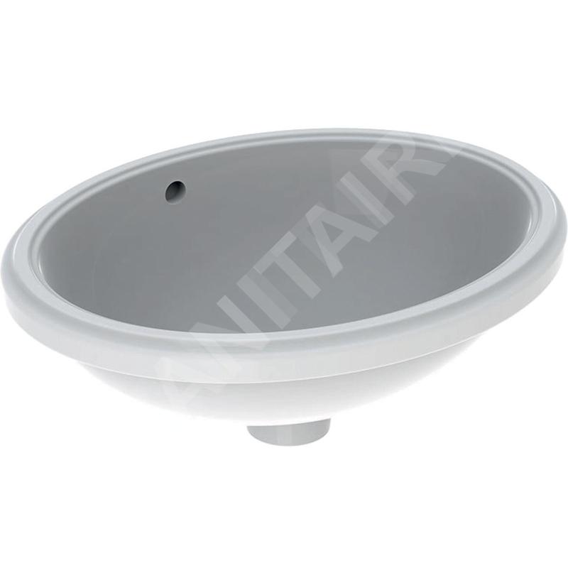 Geberit VariForm - Vasque à encastrer 560x500 mm, avec trop-plein, blanc 500.752.01.2 Geberit VariForm - Vasque à encastrer 560x500 mm, avec trop-plein, blanc 500.752.01.2