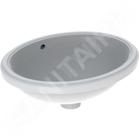Geberit VariForm - Vasque à encastrer 560x500 mm, avec trop-plein, blanc 500.752.01.2