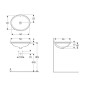 Geberit VariForm - Vasque à encastrer 560x500 mm, avec trop-plein, blanc 500.752.01.2 Geberit VariForm - Vasque à encastrer 560x500 mm, avec trop-plein, blanc 500.752.01.2