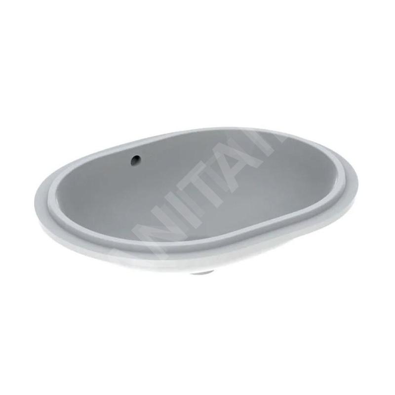 Geberit VariForm - Vasque à encastrer 610x460 mm, avec trop-plein, blanc 500.756.01.2 Geberit VariForm - Vasque à encastrer 610x460 mm, avec trop-plein, blanc 500.756.01.2