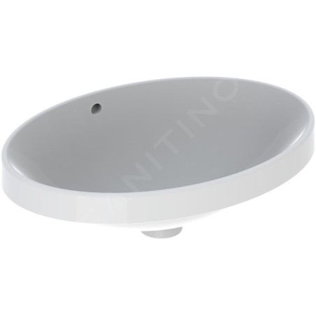 Geberit VariForm - Vasque à encastrer 550x400 mm, avec trop-plein, blanc 500.716.01.2