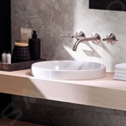 Geberit VariForm - Vasque à encastrer 550x400 mm, avec trop-plein, blanc 500.716.01.2
