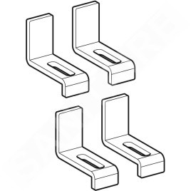 Geberit Accessoires - Eléments de fixation pour lavabo avec montage par le bas, 4 pcs 554020000